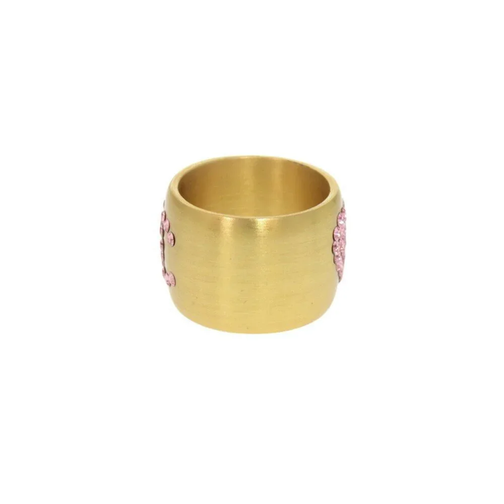 CHANEL Authentic Gold Logo Ring - Picture 4 of 8